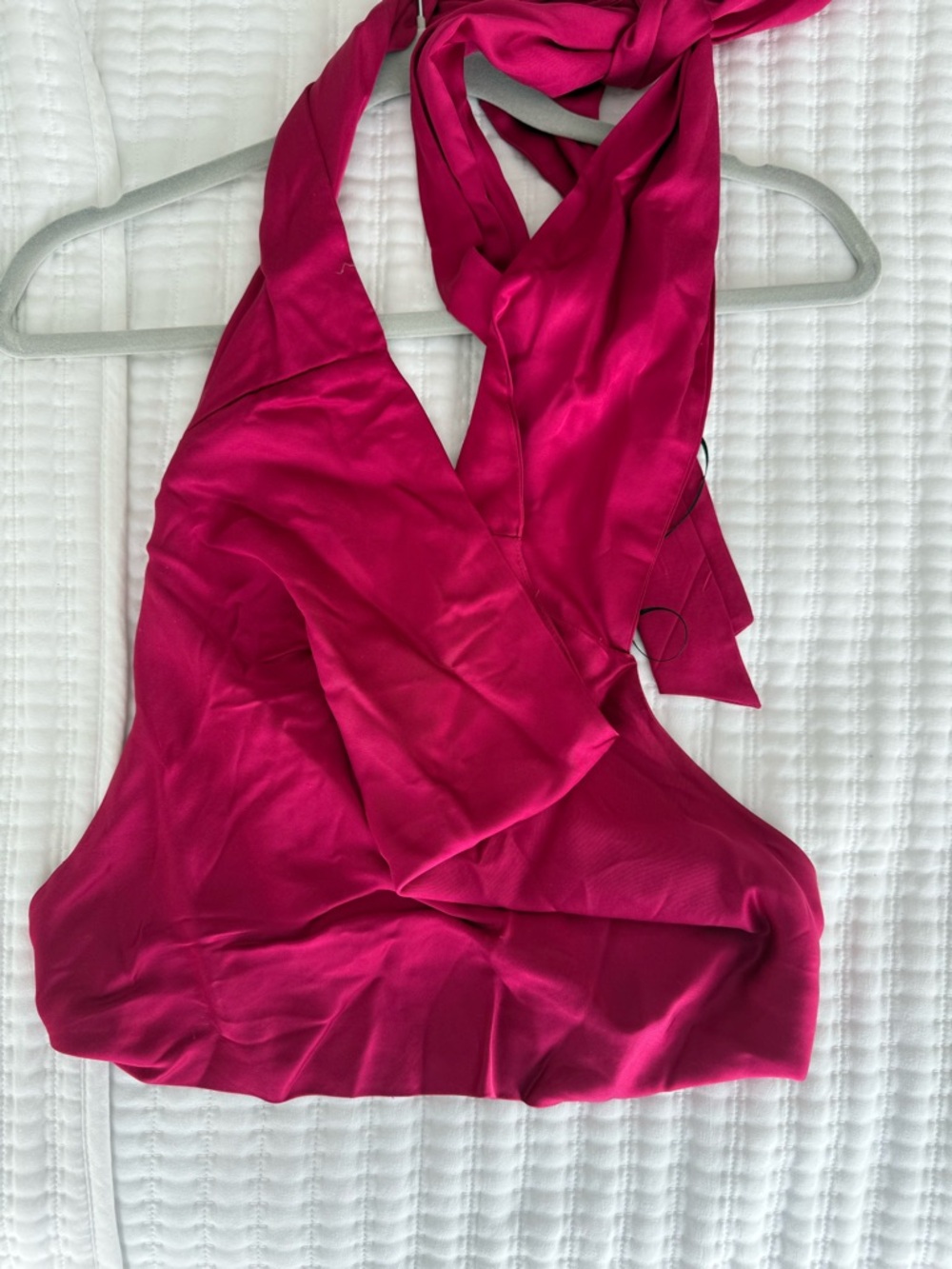 Zara Satin Halter Top